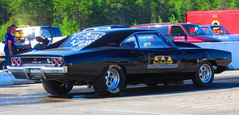 Black Muscle Car — Outdoor, Afternoon