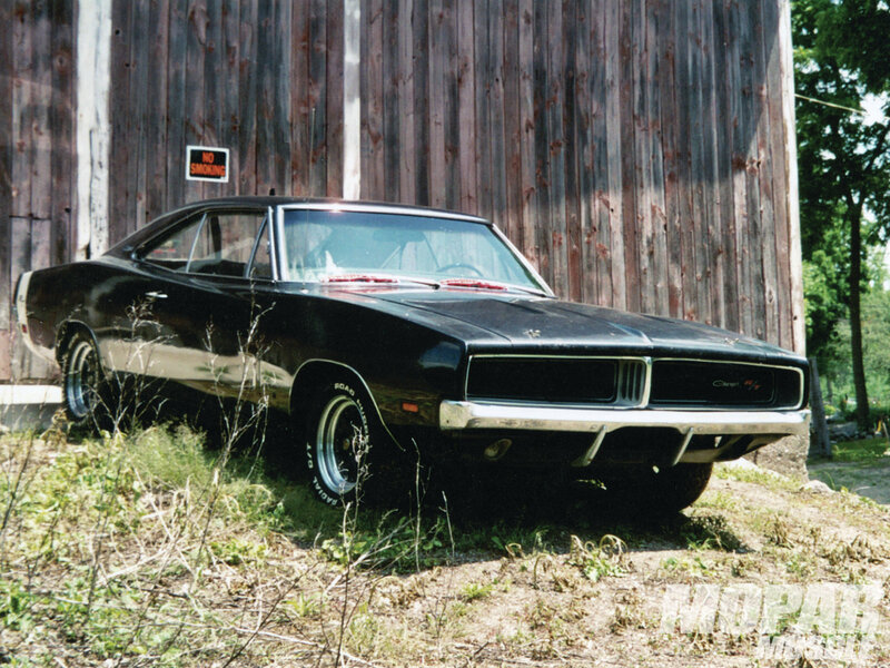 Black Muscle Car — Rustic
