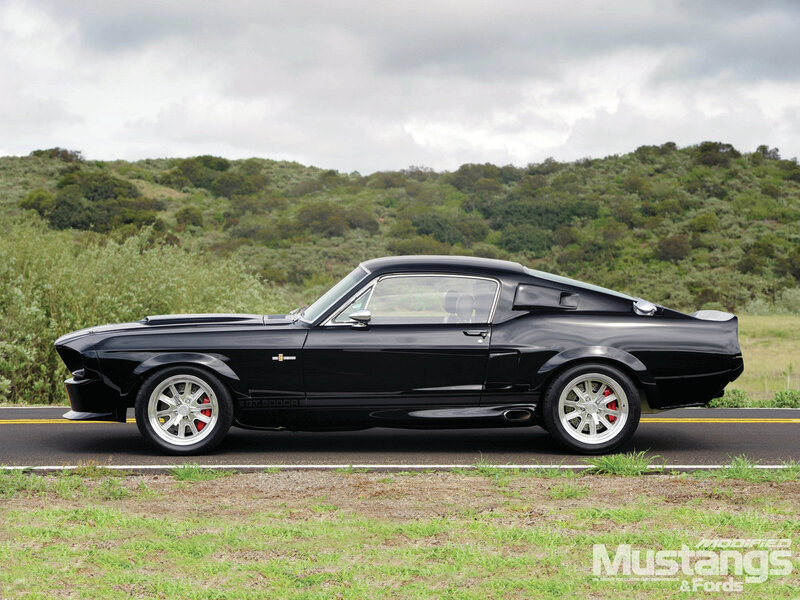 Black Muscle Car — Serene, Afternoon, Photograph, Road