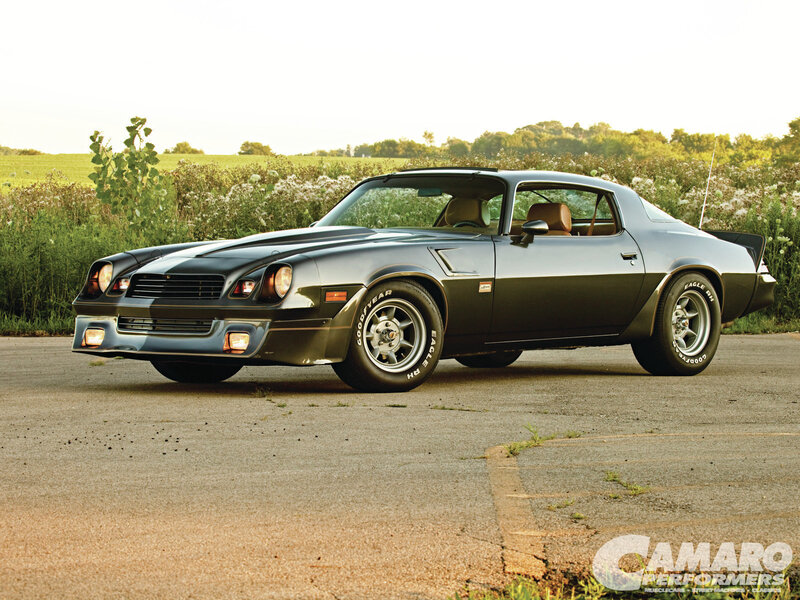 Black Muscle Car — Serene, Sunset