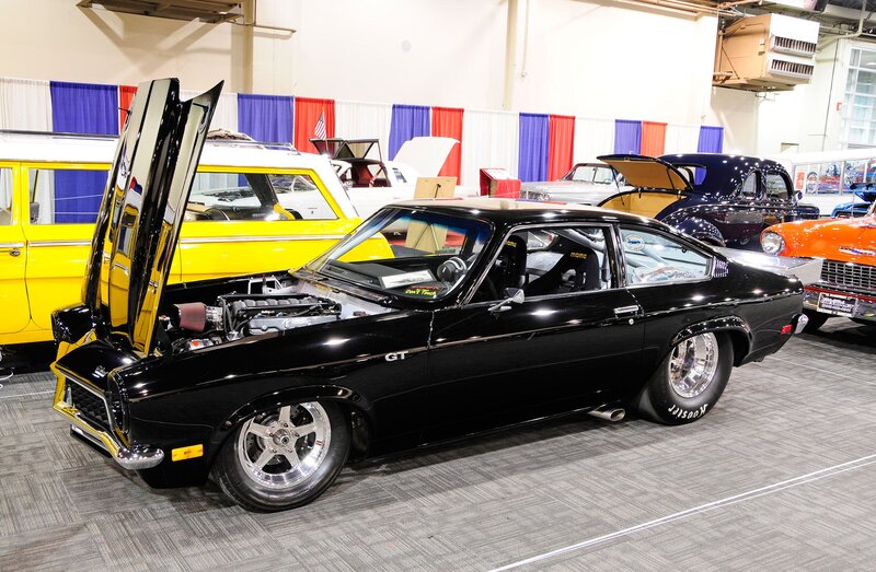 Black Muscle Car — Showroom, Photograph