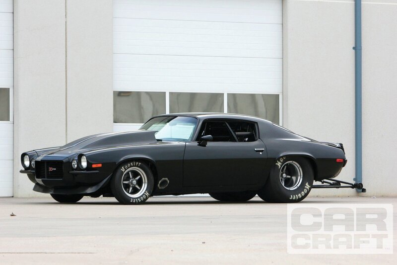 Black Muscle Car — Static, Afternoon