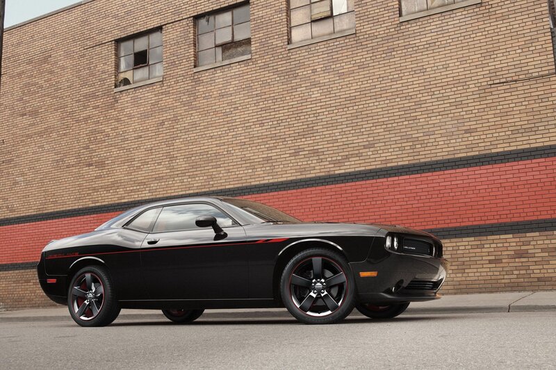 Black Muscle Car — Urban, Afternoon