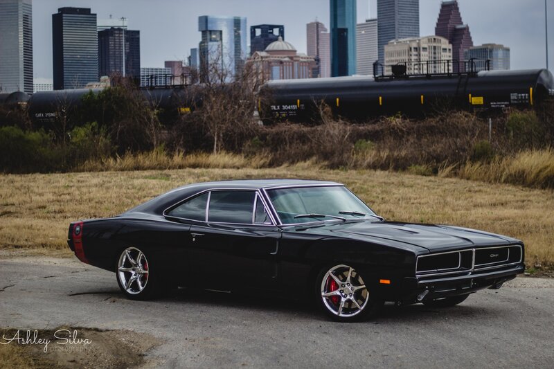 Black Muscle Car — Urban, Photograph