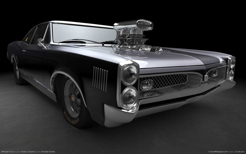 black muscle car with supercharger