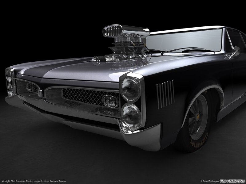 black muscle car with supercharger
