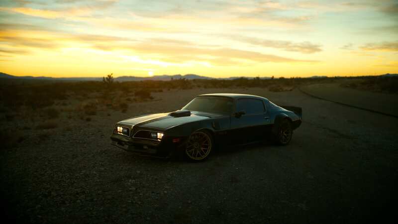 Black Muscle Car — Yellow