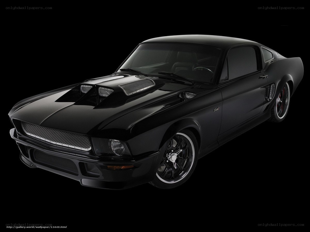 black muscle car