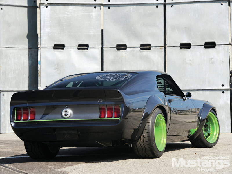 Black Mustang Car — Dramatic, Afternoon