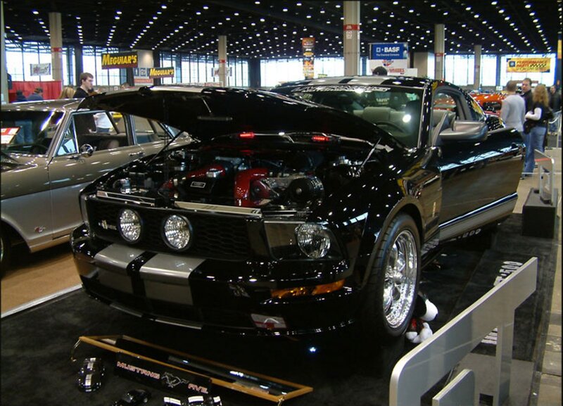 Black Mustang Car — Showroom