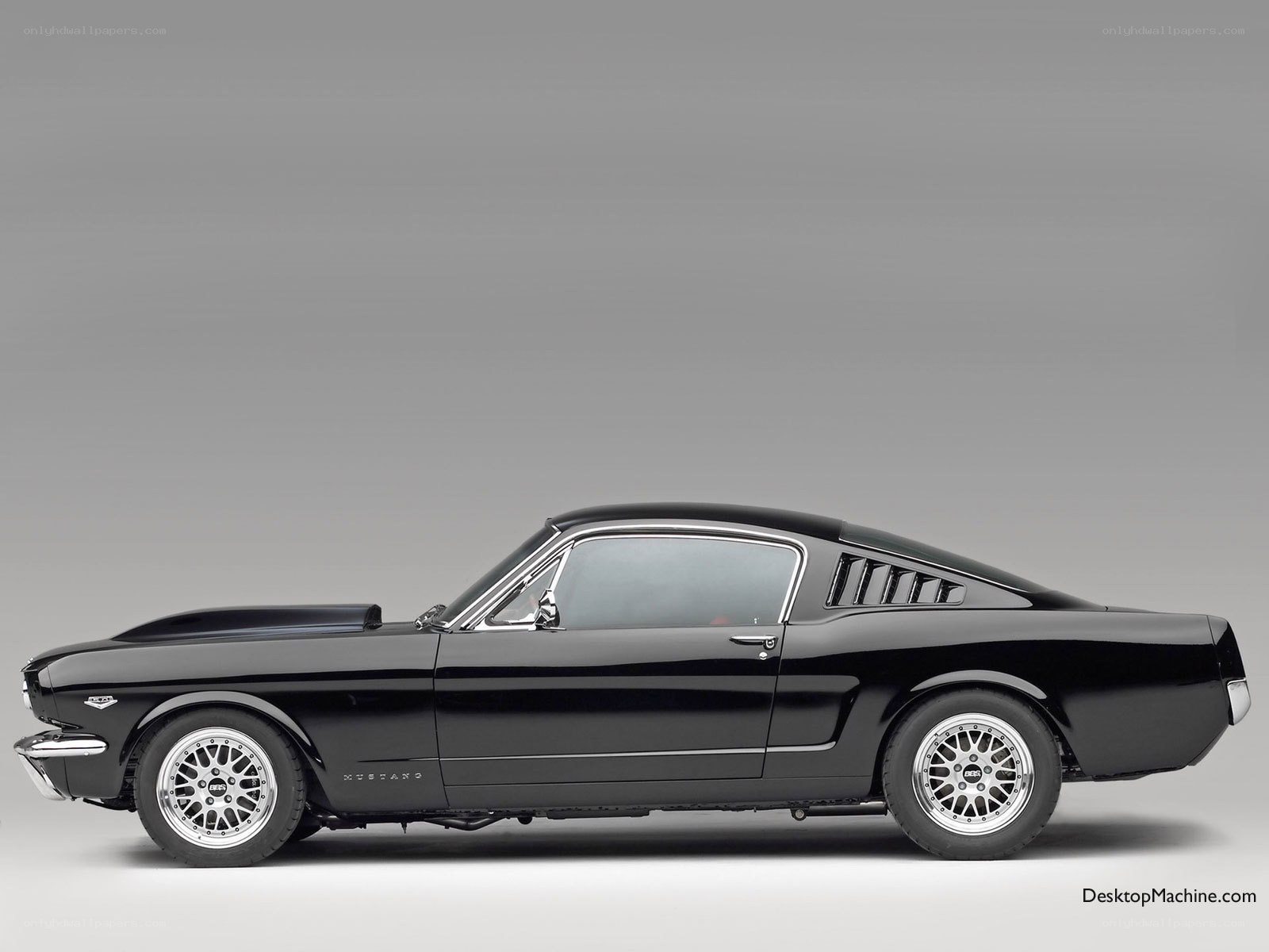 black mustang classic car