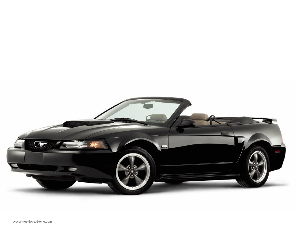 black mustang convertible
