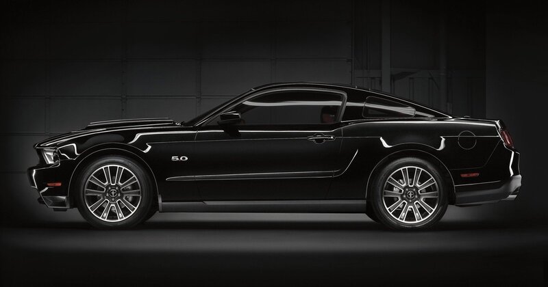 black mustang coupe