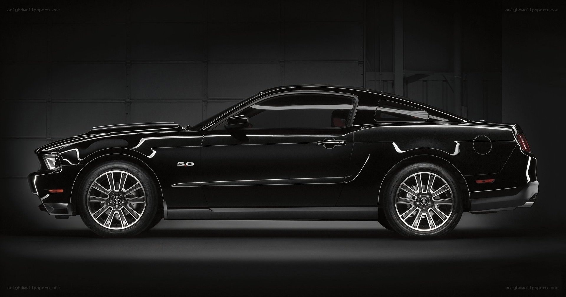 black mustang coupe