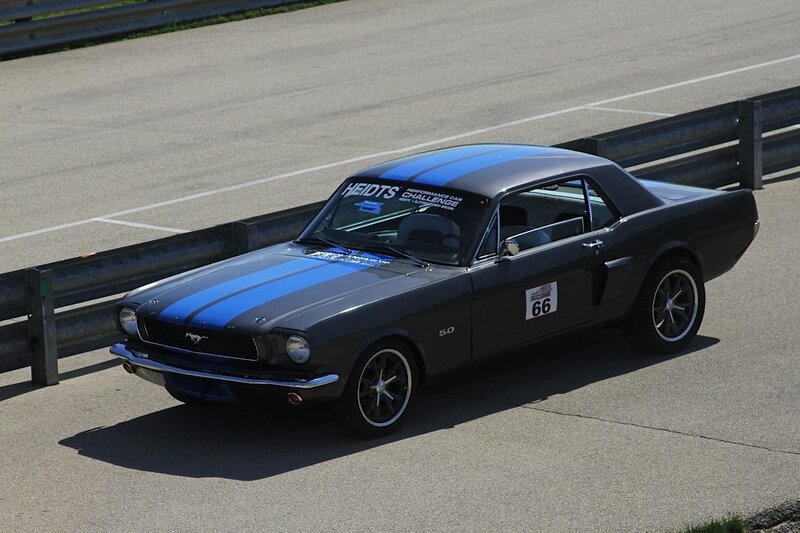Black Mustang Race Car