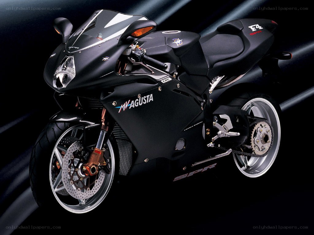 Black MV Agusta sport motorcycle