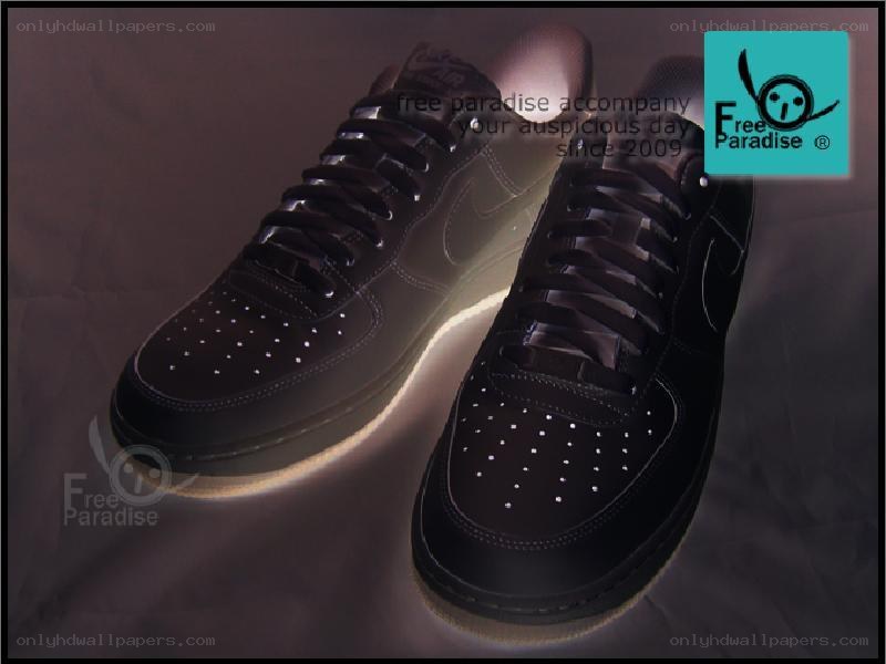 black nike air force 1 shoes