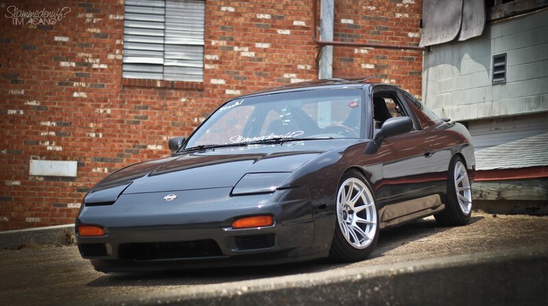 black nissan 240sx car