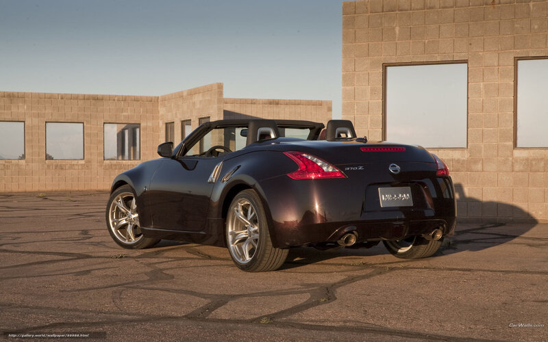 Black Nissan 370Z Convertible