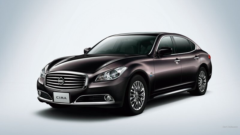 Black Nissan Cima Sedan