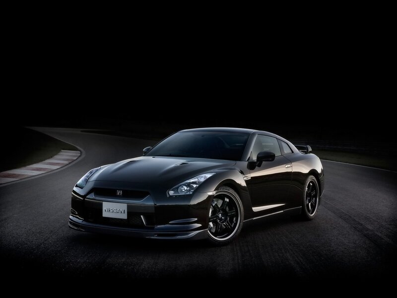 Black Nissan Gt-r — Dramatic, Night, Photograph, Car, Road