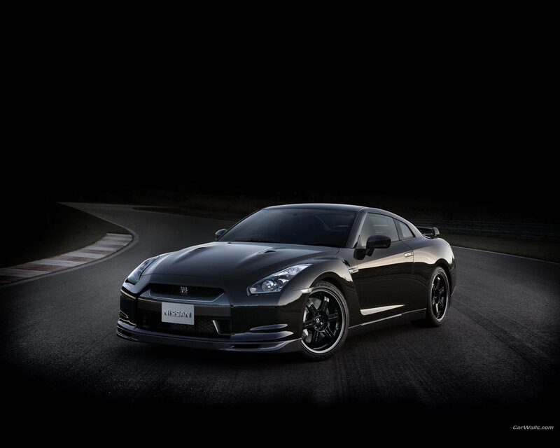 Black Nissan Gt-r — Night
