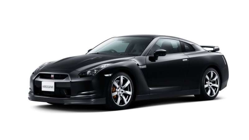 Black Nissan GT-R sports car