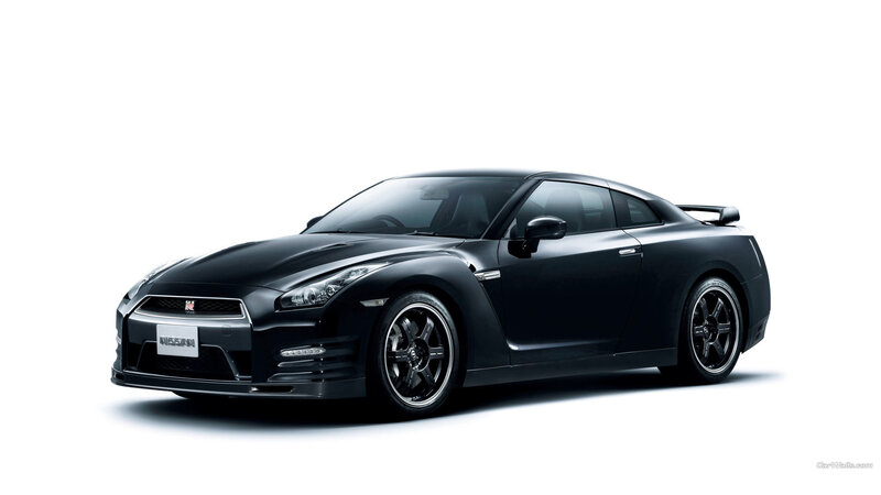 Black Nissan GT-R sports car