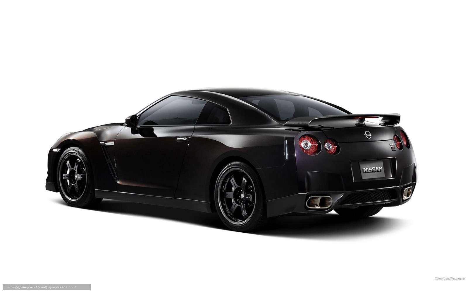 Black Nissan GT-R sports car