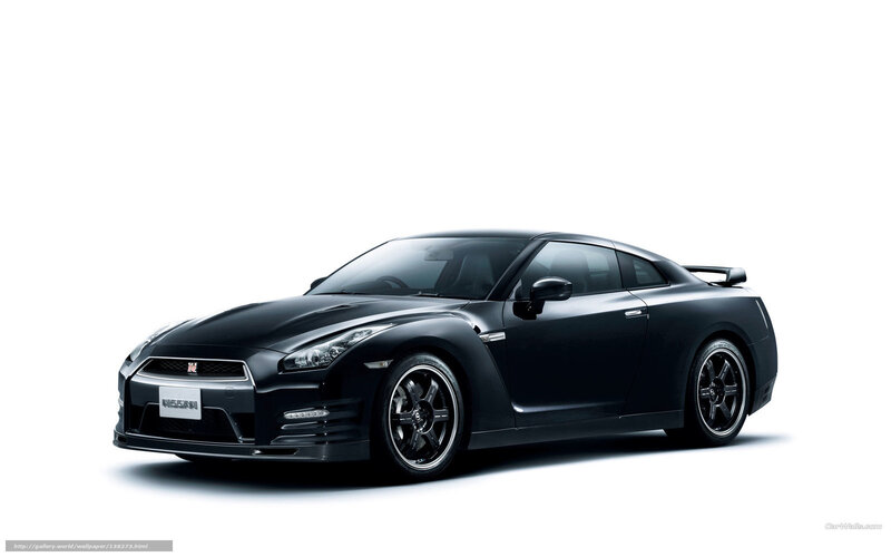 Black Nissan GT-R sports car