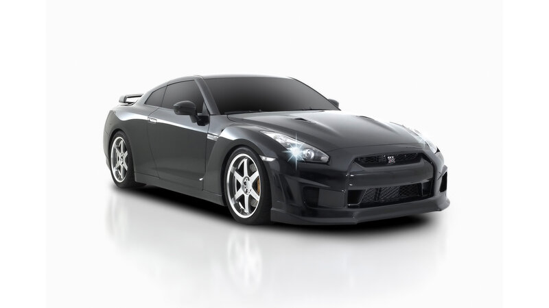 Black Nissan GT-R sports car