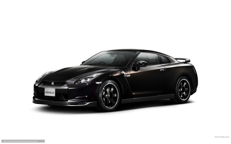 Black Nissan GT-R sports car