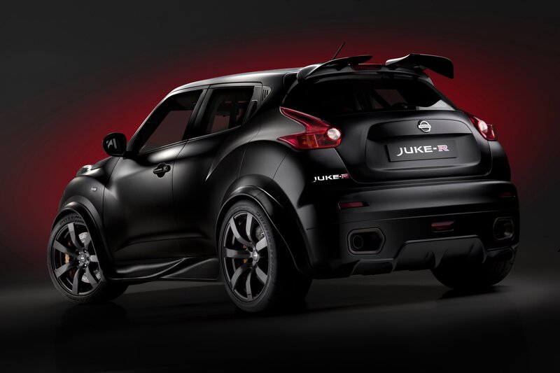 Black Nissan Juke-R rear view