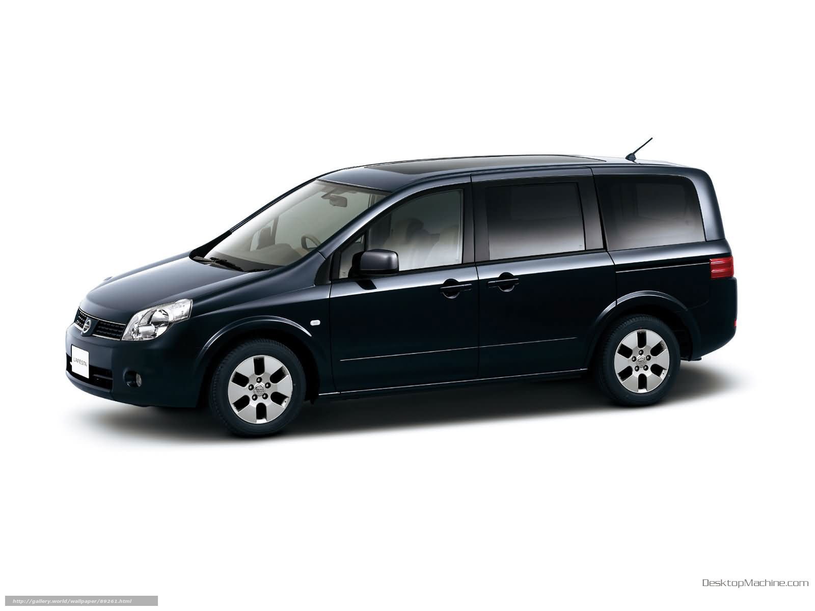 black nissan lafesta minivan