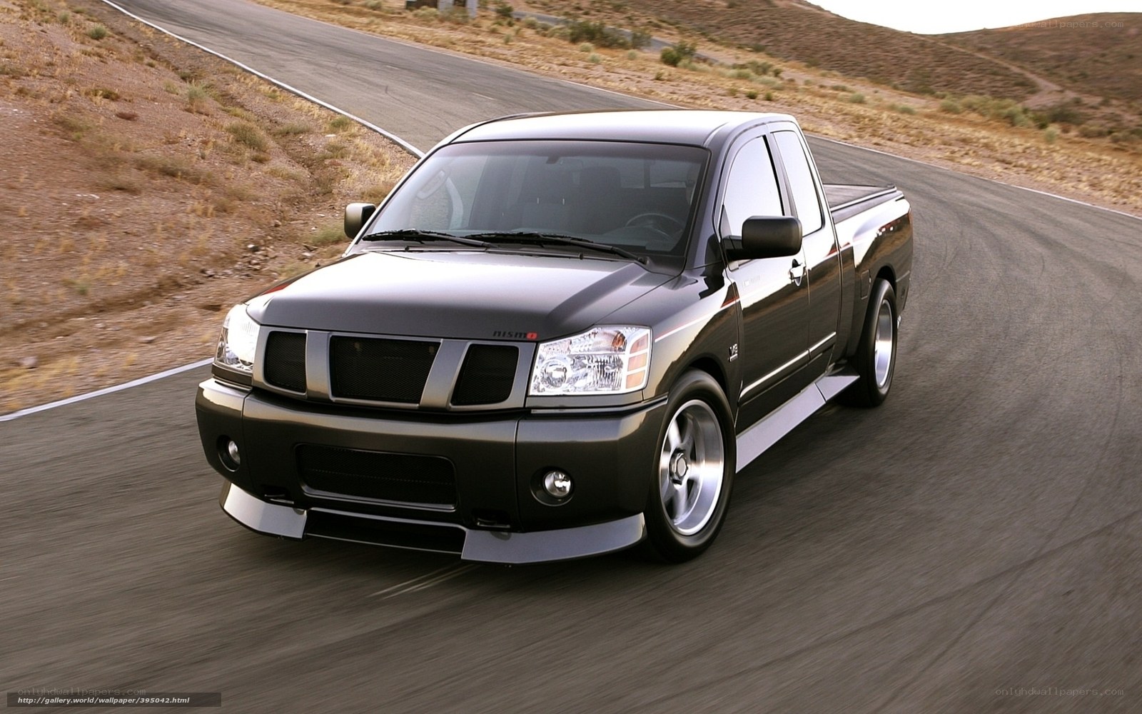 black nissan pickup truck