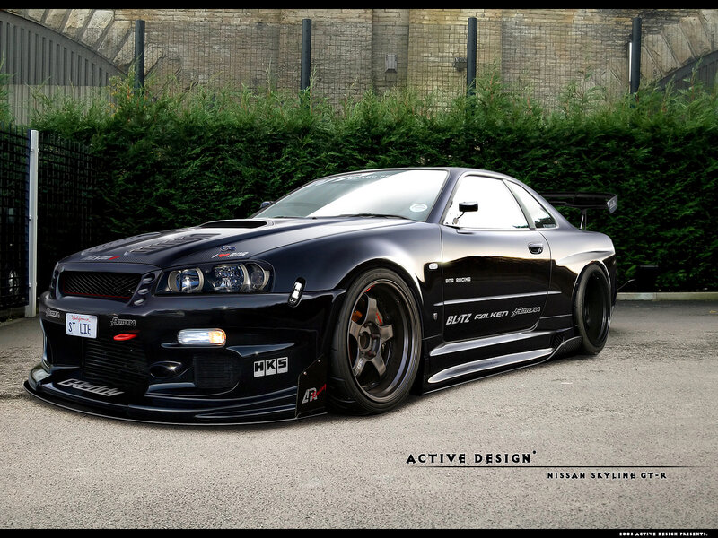 Black Nissan Skyline GT-R