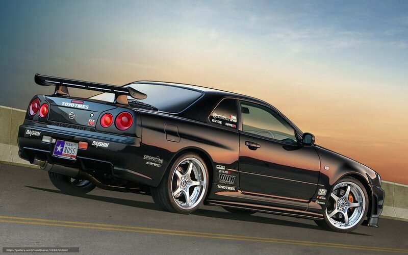 Black Nissan Skyline GT-R