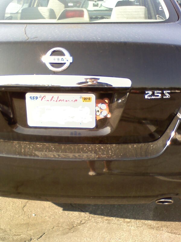 black nissan z55 rear view