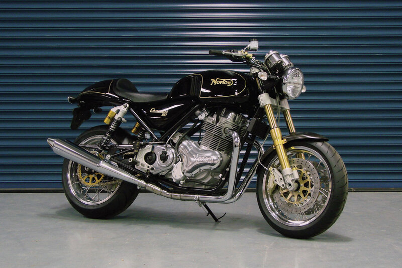 Black Norton Commando Motorcycle