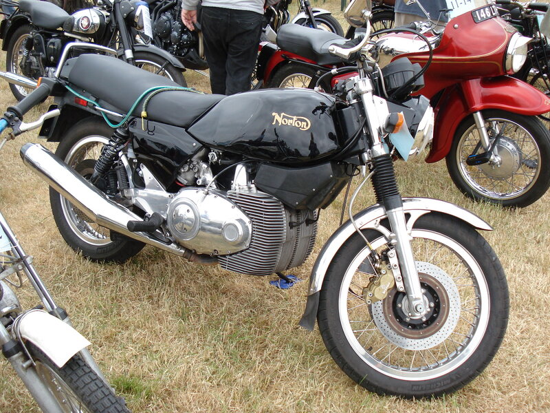 Black Norton Motorcycle — Calm