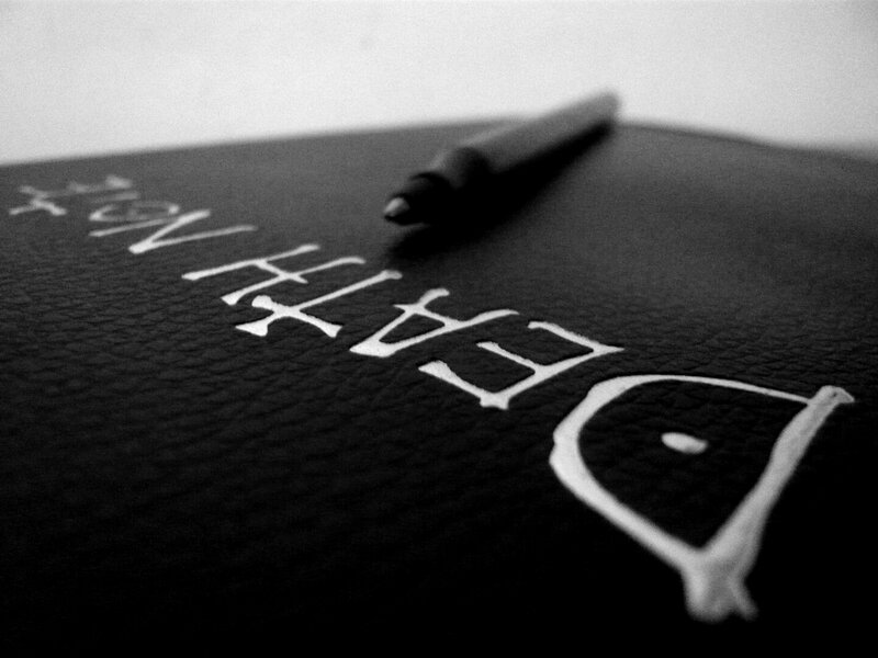 Black Notebook with Pen — Dramatic