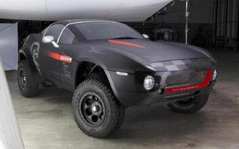 Black Off-road Car — Gray