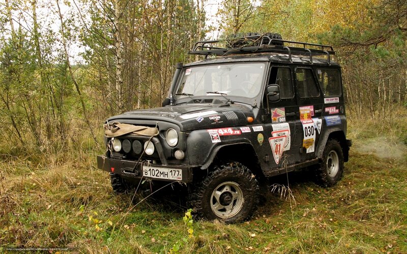 Black Off-road Vehicle — Green
