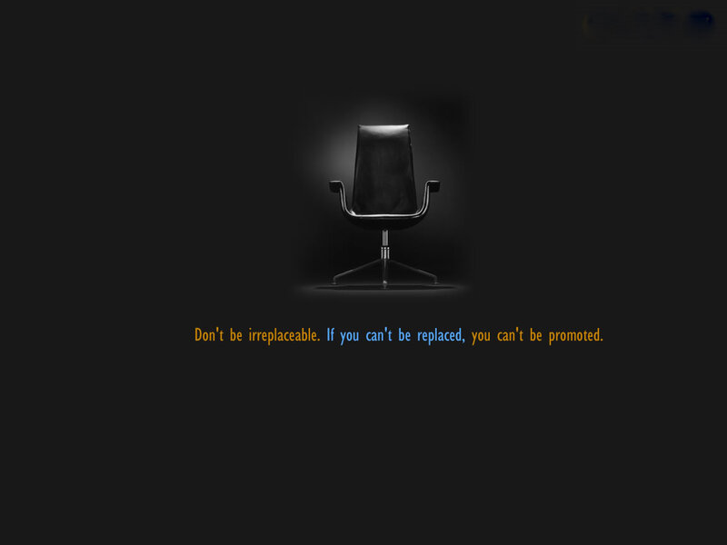 Black Office Chair — Dramatic