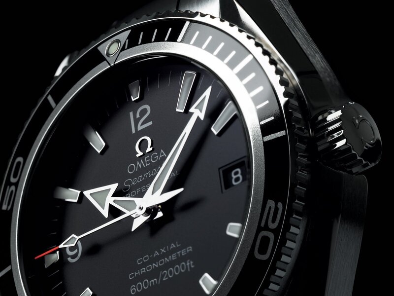 Black Omega Watch — Dramatic, Photograph