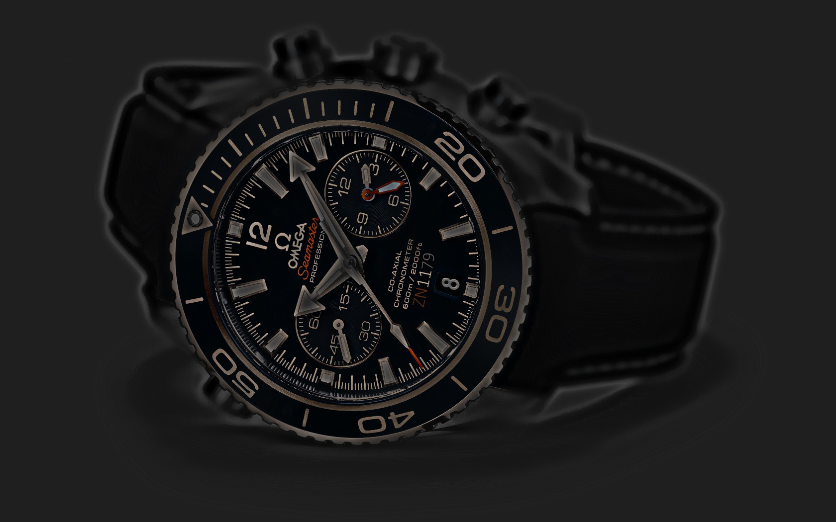 black omega watch