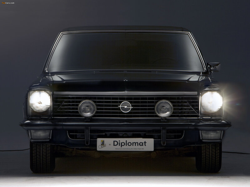 Black Opel Diplomat Car
