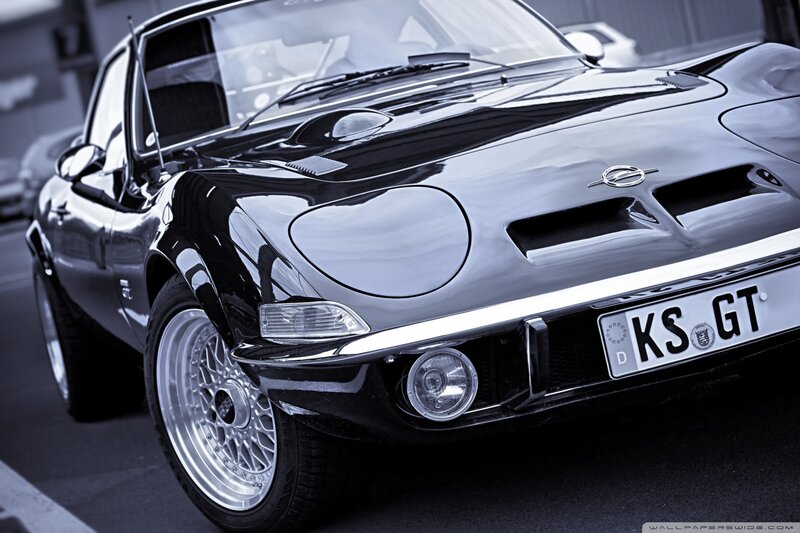 Black Opel Gt Car