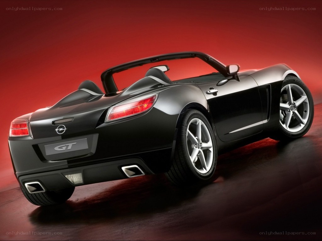 Black Opel GT Concept car
