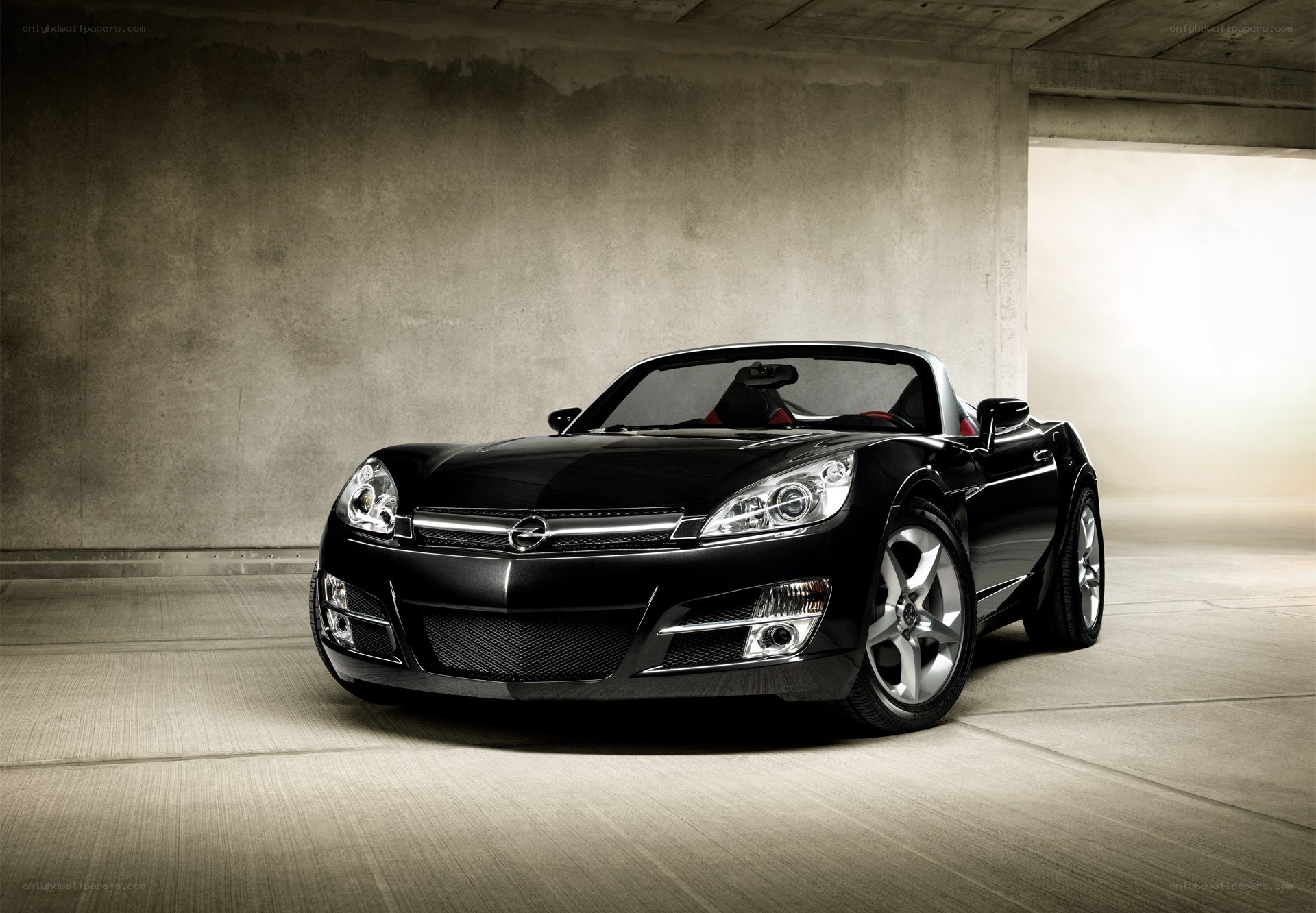 Black Opel GT Concept car